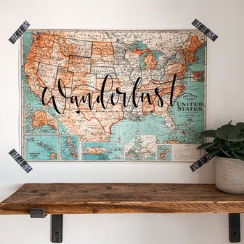 Personalised Bacon's Map Of The USA, 5 of 10
