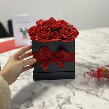 Valentine's Day Personalised Rose Hat Box Flower Gift, 4 of 12