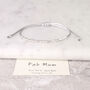 Sterling Silver Fab Mum Morse Code Bracelet, thumbnail 1 of 7