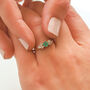 Vintage Ida Emerald And Diamond Ring, thumbnail 2 of 6