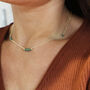Green Aventurine Beaded Necklace In 9ct Gold Or Silver, thumbnail 1 of 4