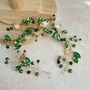 Peridot Green Crystal Hair Vine, thumbnail 1 of 6