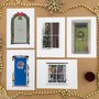 Christmas Postcards, Festive Doors And Windows, thumbnail 2 of 11