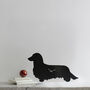 Long Haired Dachshund Clock With Wagging Tail, thumbnail 1 of 1