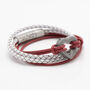 Woman's Personalised Candy Red Wrap Urn Bracelet For Ashes, thumbnail 2 of 11