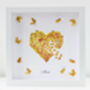 Golden Wedding Anniversary Butterfly Heart Framed Print, thumbnail 4 of 6