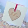 Personalised Wedding Wooden Decoration Card, thumbnail 2 of 2