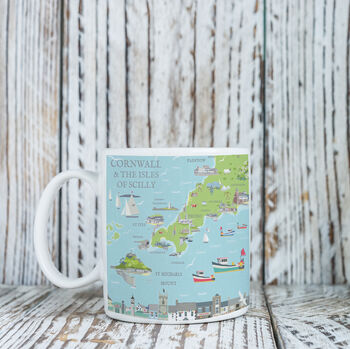 Cornwall Map Cornwall Mug, 2 of 2