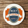 Beer Label Coaster For Dad, Daddy, Stepdad Or Grandad, thumbnail 1 of 4