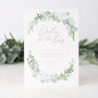 Eucalyptus Floral Order Of The Day Cards, thumbnail 1 of 2