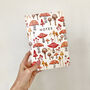 A5 Toadstool Pattern Notebook, thumbnail 1 of 3