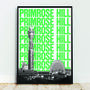 Primrose Hill, London Print, Graphic Art, thumbnail 1 of 6