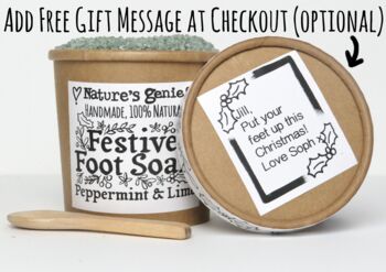 Peppermint And Lime Festive Foot Soak Tub, 8 of 9