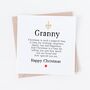 Gran Or Granny Christmas Card, thumbnail 2 of 2