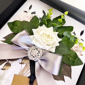 Opulence Bloom Personalised Silver Anniversary Card, 2 of 5