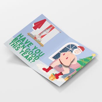 Shake And Sound 3D 'Sexy Santa' Funny Christmas Card! Cheeky Xmas Card For Him And Her, 5 of 10