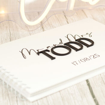 Manhattan Acrylic Wedding Guest Book, 4 of 10