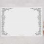 A4 Landscape Letter Writing Paper With Monochrome Floral Design, thumbnail 2 of 5