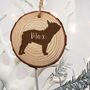 Personalised Dog Silhouette Christmas Tree Decoration, thumbnail 1 of 8