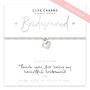 Just Because Bracelet Gift, Thank You Bridesmaid Gift, thumbnail 1 of 3