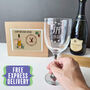 Personalised 50th Birthday Engraved Wine Glass Gift, thumbnail 1 of 9