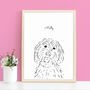 Personalised Pet Line Drawing Print, thumbnail 7 of 10
