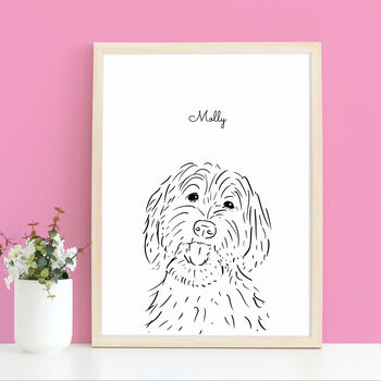 Personalised Pet Line Drawing Print, 7 of 10