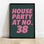 Personalised House Party Print, thumbnail 3 of 7