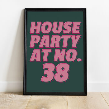 Personalised House Party Print, 3 of 7