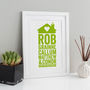 Personalised Home Family Print, thumbnail 3 of 9