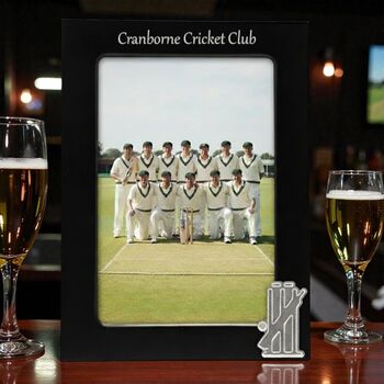 Personalised Cricket Photo Frame, 3 of 8