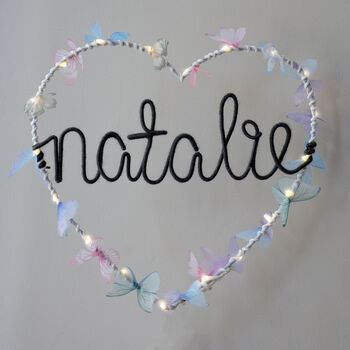 Personalised Butterfly Heart Light, 3 of 6