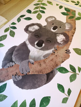 Koala Illustration Print, 2 of 3