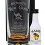 Personalised Malibu % Design Highball Glass And 5cl Malibu, thumbnail 1 of 2