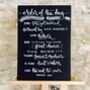 Personalised Order Of The Day Wedding Chalkboard, thumbnail 2 of 3