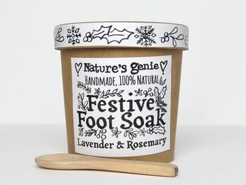 Lavender And Rosemary Festive Foot Soak Tub, 5 of 9