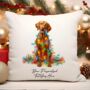 Personalised Vizsla In Christmas Lights, thumbnail 2 of 9