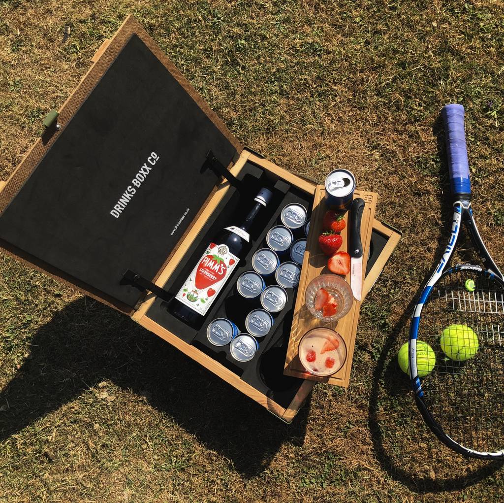 Image of Pimms And Lemonade Box Portable Minibar Hamper