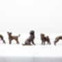 Miniature Bronze Dachshund Sculpture 8th Anniversary, thumbnail 10 of 12