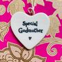 Special Godmother Porcelain Heart Hanging Sign, thumbnail 2 of 4