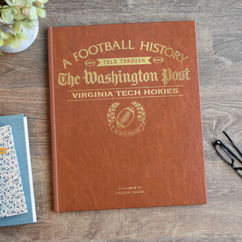 Virginia Tech Hokies College Football Personalised Gift Newspaper History Book, 7 of 11