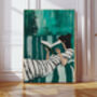 Female Reading Book Painting Art Print, thumbnail 1 of 4
