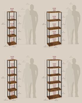 Multi Tier Storage Shelf Standing Shelving Unit Rack, 2 of 6