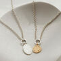 Reversible Initial And Zodiac Charm Catcher Necklace, thumbnail 4 of 5