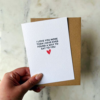 Valentines Romantic Card 'Ever Found A Way To Say', 3 of 4
