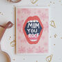 Mum You Rock Mother's Day Card, thumbnail 1 of 5