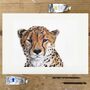 African Cheetah, Print Of Original Painting, thumbnail 3 of 3