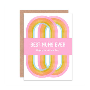Rainbow Lgbtq+ Two Best Mums Mothers Day Card, 2 of 4