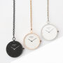 Modern Pocket Watch In Black With Your Own Handwriting, thumbnail 6 of 6