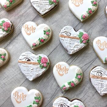Wedding Favour Love Heart Biscuits, 2 of 3